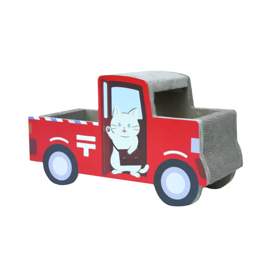 Cartón Rascador Truck Rojo