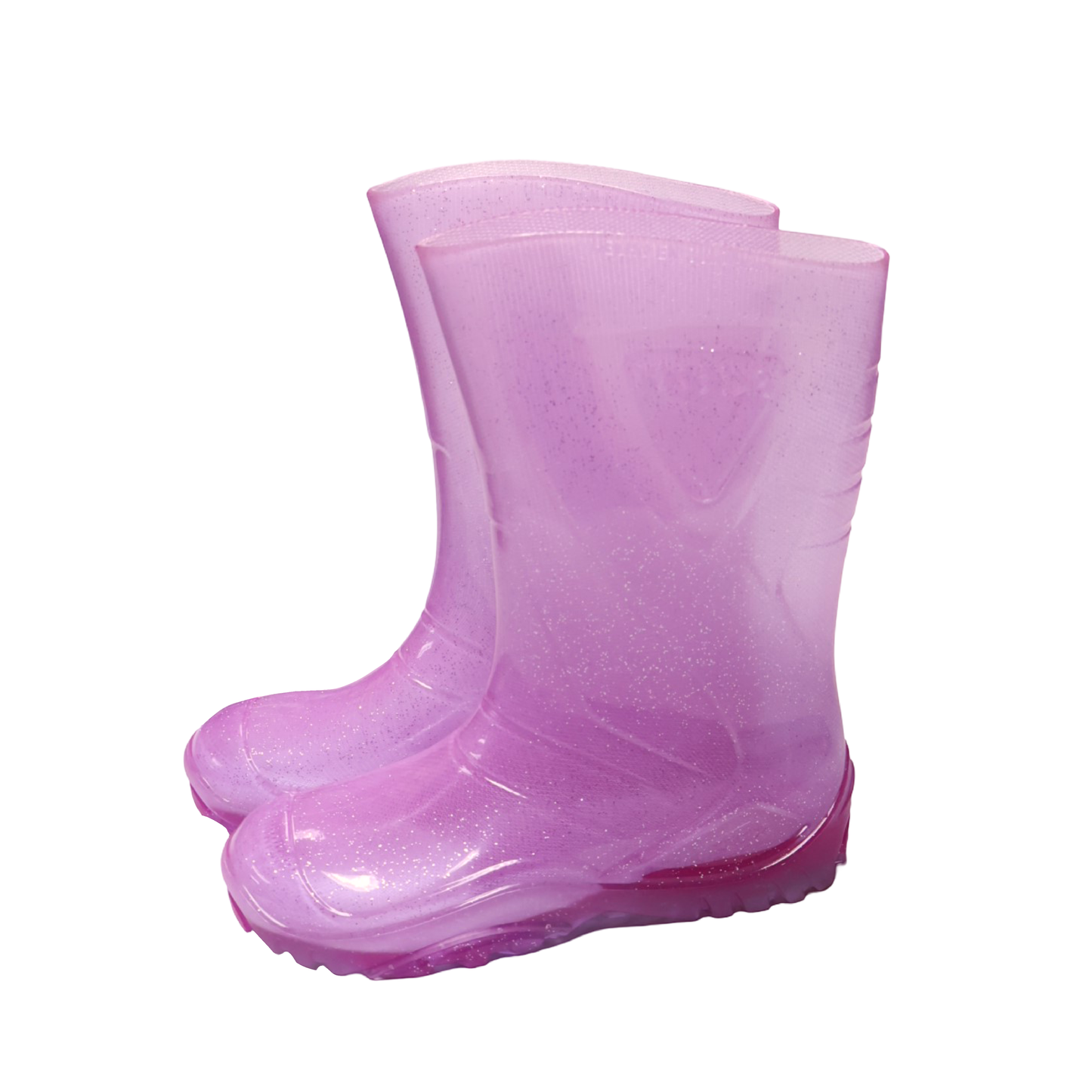 Bota Para Niños Pvc Lila Cristal #30