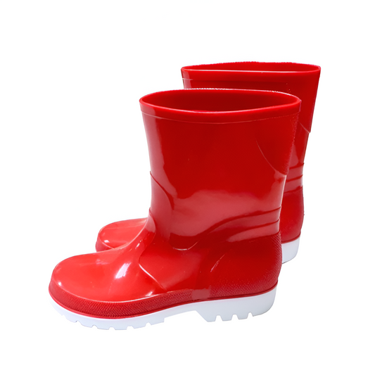 Bota Para Niños Pablito Rojo.Blanco No34
