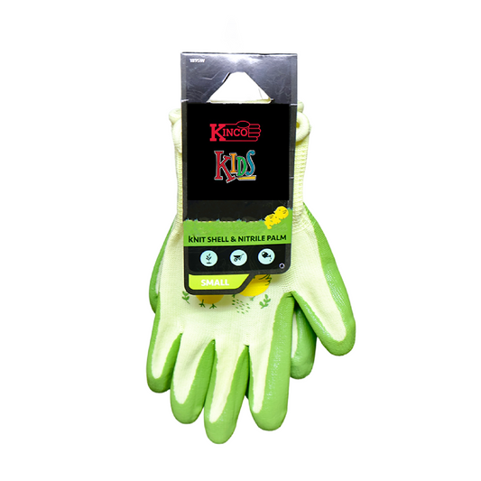 Guantes De Niños Verde Con Aves Amarillas -S