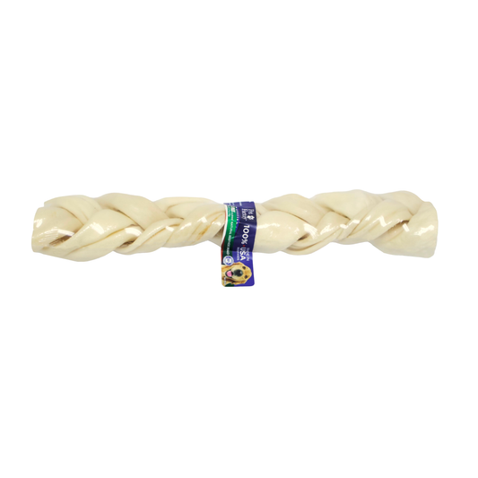 Trenza de Carnaza Sabor Natural 12"