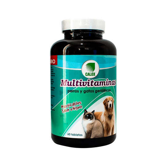 Multivitaminas para Perros y Gatos Geriátricos 60Tabs