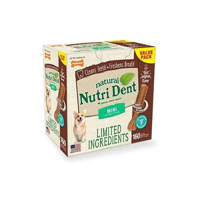 Nylabone Snack Dental Filet Mignon 160 uds