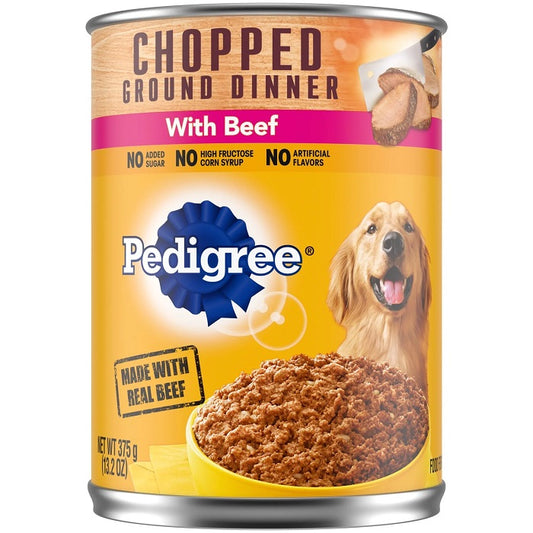 Alimento Hùmedo en Lata Para Perros Pedigree Chopped Beef 375g