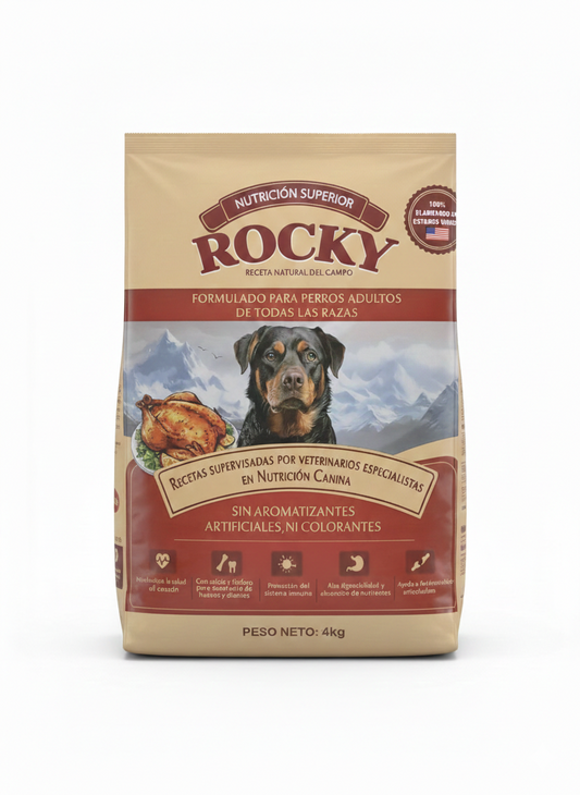 Alimento Rocky para Perro Adulto 4 Kg