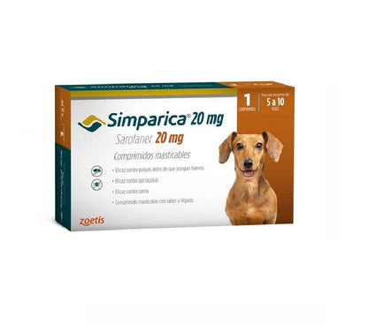 Desparasitante Externo Para Perros Simparica 1 Tableta