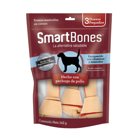 Snack Smartbones sabor Pollo Small 3 unidades