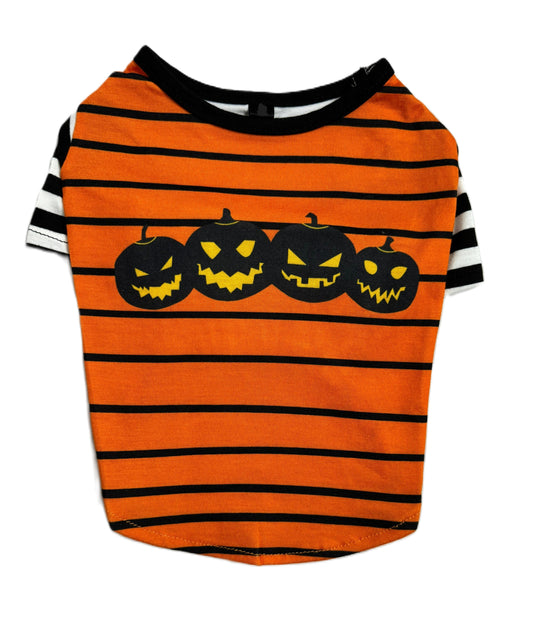 T-Shirt de Hallowen Calabazas Negras