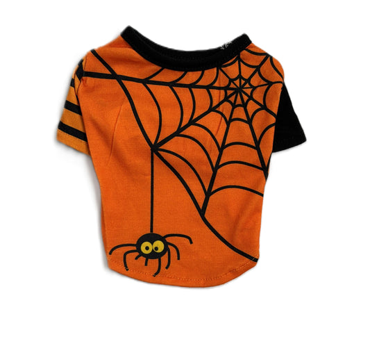 T-Shirt de Halloween para Perro Tela de Araña XS