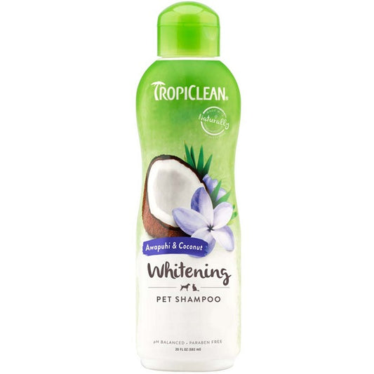 Shampoo Tropiclean para Pelaje Blanco 20 Oz