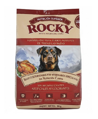 Alimento Rocky Adulto Pollo 1Kg