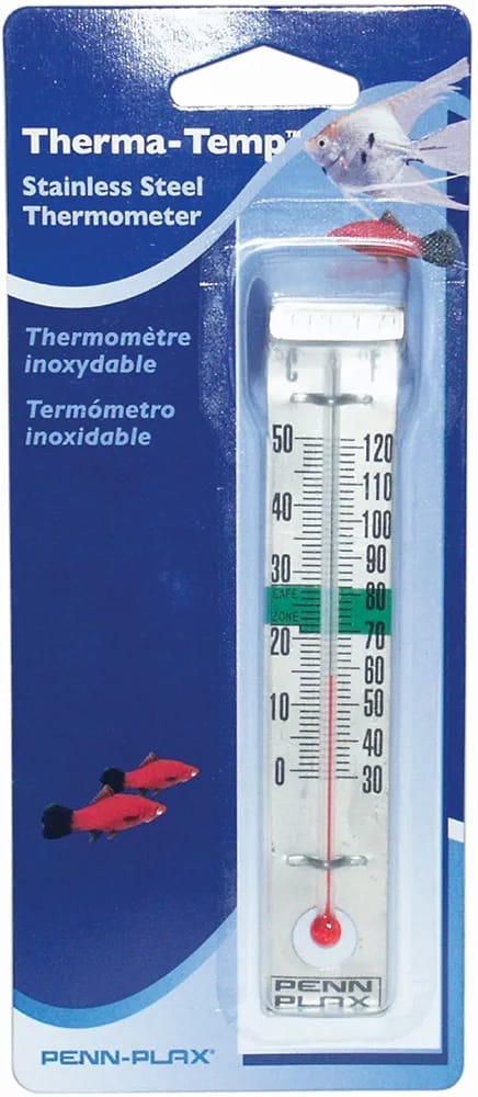 Termómetro de Acero Inoxidable para Acuarios