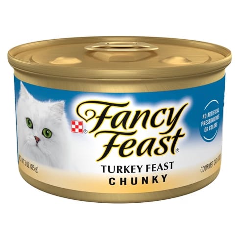 Alimento Húmedo Fancy Feast Chunky Pavo 3 Oz