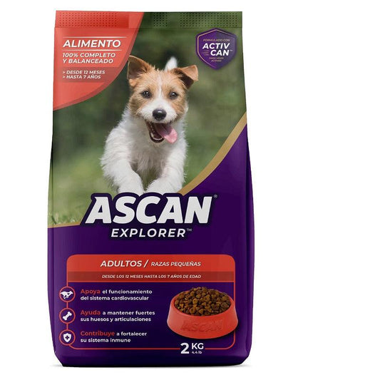 Alimento Para Perros Ascan Adultos Raza Pequeña 2 Kg