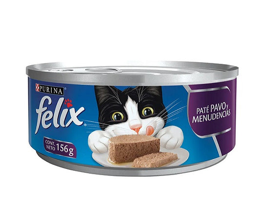 Alimento Húmedo Félix Pate Pavo y Menudencias 156g