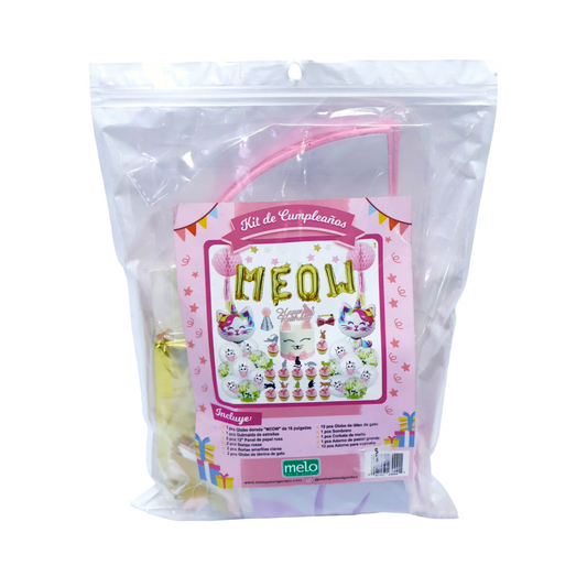 Set de Fiesta de Cumpleaños Gato