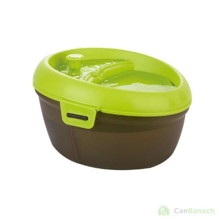 Fuente de Agua para Perro Verde