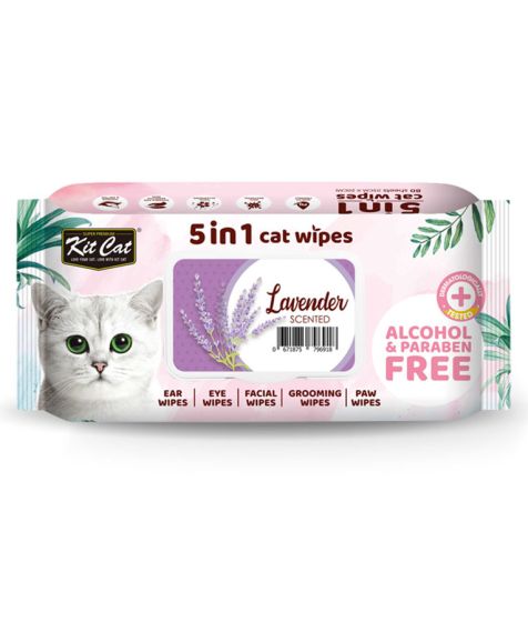 Kit Cat Toallitas Húmedas Lavanda Para Gato