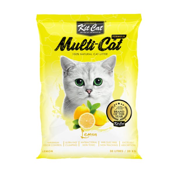 Arena para Gato KitCat Classic Clump Limón 10 L