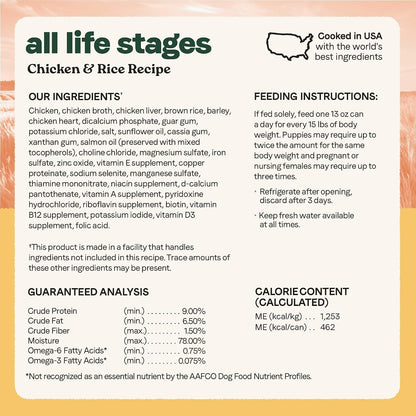 Alimento en Lata Canidae para Perros de Pollo y Arroz 13Oz