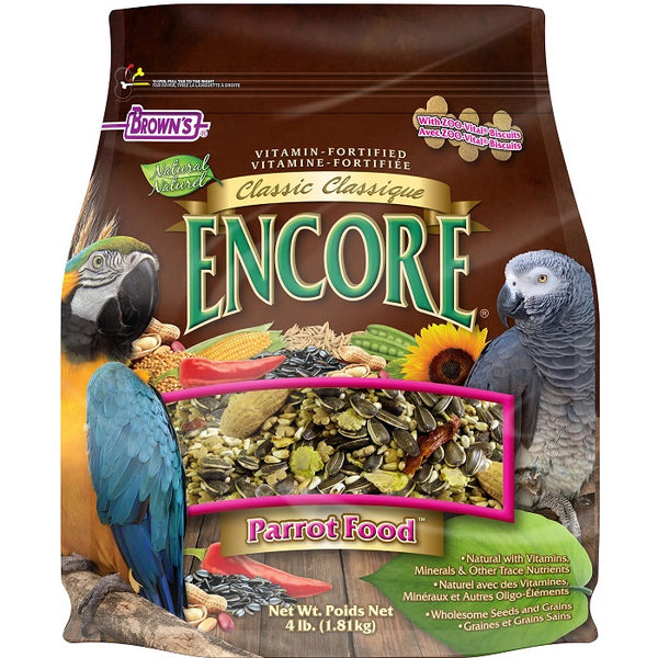 Alimento Browns Loros Encore Classic 4 Lb – MELO Pet and Garden