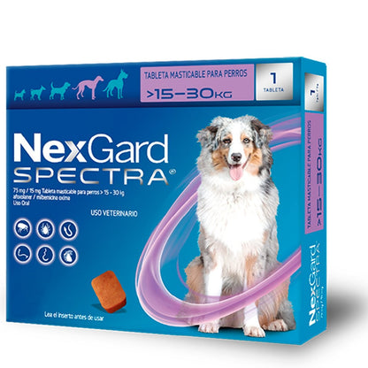 Desparasitante Interno y Externo para Perro Nexgard Spectra