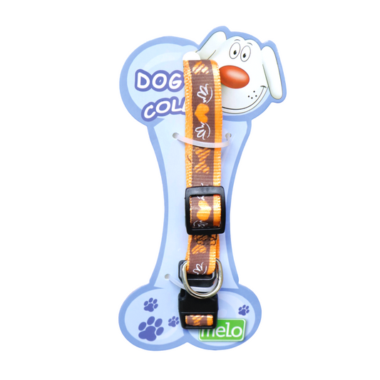 Collar Chocolate Corazon Naranja 15Mmx33 40Cm