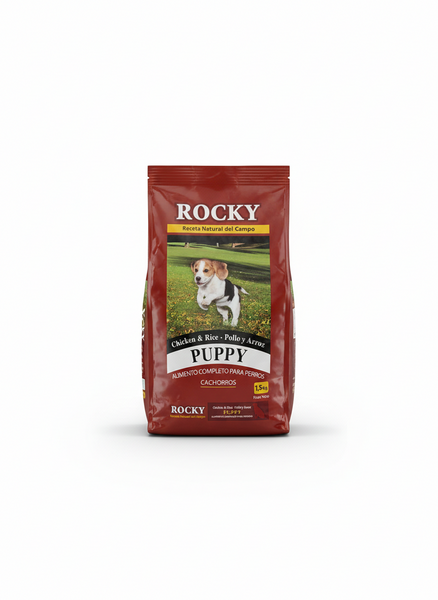 Alimento Rocky para Cachorros 1.5 Kg – MELO Pet and Garden
