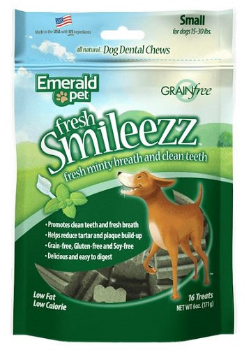 Snack Emerald Pet Smileez para Perro S 6 Oz