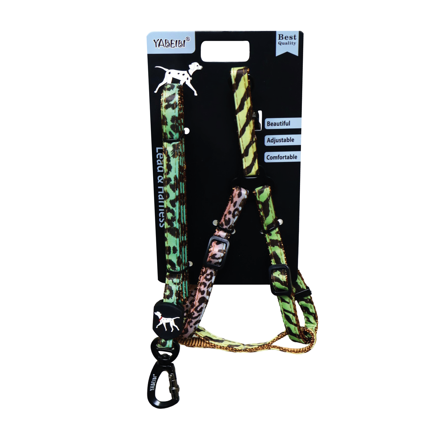 Guia y Arnes Color Leopardo 48"