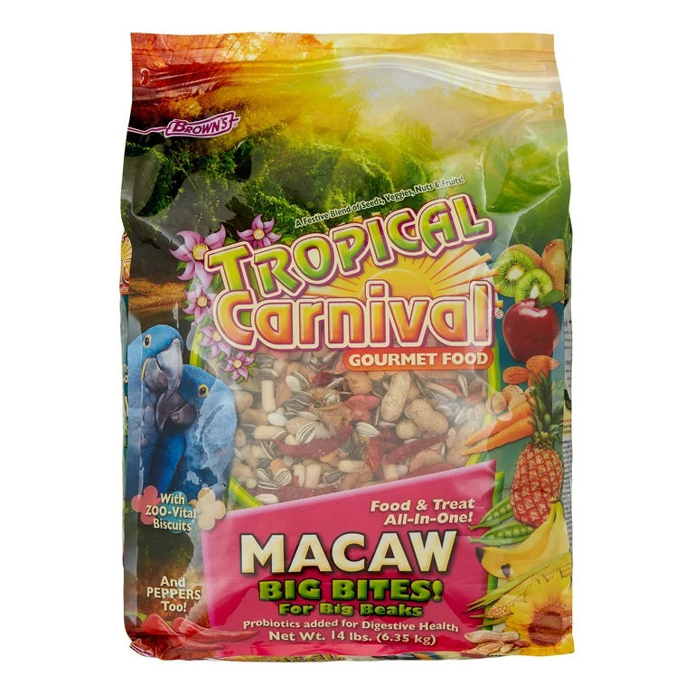 Snack Browns Tropical Carnival Guacamaya 14 Lbs